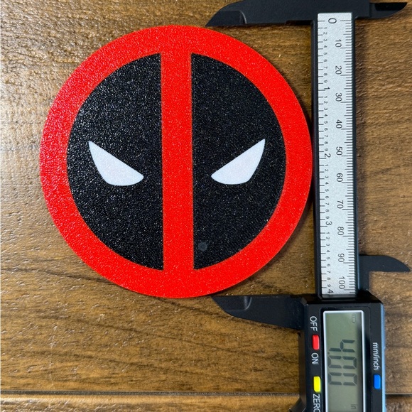 Deadpool Coaster Set of 4 with Holder | Marvel Comics Drink Coasters - Picture 8 of 10